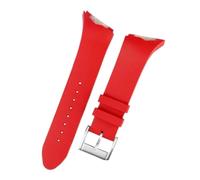 NFJNFCF Cinturino in silicone con interfaccia obliqua terminale compatibile con la serie Hamilton Adventure H24655331 Elvis Presley da uomo in cinturino nero da 25 mm(Red-Steel)