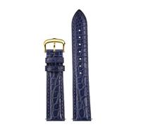NFJNFCF Cinturino in vera pelle per uomo e donna, compatibile con modelli Cartier Key Must London Solo, 16, 18 o 20 mm, in coccodrillo, 20mm-width, Acetato, Senza Gemme
