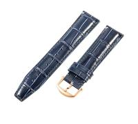 NFJNFCF Cinturino per orologio in vera pelle bovina con texture di bambù, compatibile con cinturino in vera pelle Portugieser Seven Days di IWC Pilot 20 22 mm, 20mm-Blue(L)-RS-K25, One Size