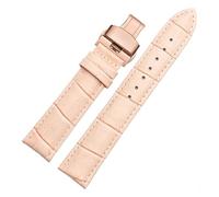 NFJNFCF Compatibile con Casio/Armani/TITUS Bracciale Uomo e Donna Accessori 12mm/14mm/18mm/20mm22mm Cinturino in pelle morbida e confortevole(Pink rose,22mm)