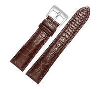 NFJNFCF Compatibile con Casio MTP-1375D MTP-1374L MTH-5001L Cinturino in pelle di vitello Compatibile con AR2411 2433 2447 0389 Accessori universali for orologi 20 mm 22 mm(Brown silver,20mm)