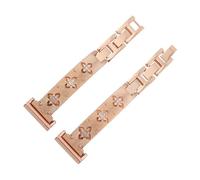 NFJNFCF Compatibile con Casio SHE-5010 5011 5007 5020 Cinturino da polso da donna in acciaio inossidabile a sgancio rapido, 18 mm, oro/oro rosa/argento(Rose gold)