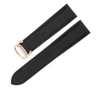 NFJNFCF Compatibile con cinturini in tessuto Cartier Premium Interfaccia piatta 18-20 mm Compatibile con la serie Design unisex Comfort for tutto il giorno Stile business casual(Black-Rose-Z4,20mm)
