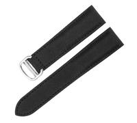 NFJNFCF Compatibile con cinturini in tessuto Cartier Premium Interfaccia piatta 18-20 mm Compatibile con la serie Design unisex Comfort for tutto il giorno Stile business casual(Black-Steel-Z4,18mm)