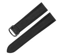 NFJNFCF Compatibile con cinturini in tessuto Cartier Premium Interfaccia piatta 18-20 mm Compatibile con la serie Design unisex Comfort for tutto il giorno Stile business casual(Black-Black-Z4,20mm)
