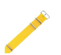 NFJNFCF Compatibile con cinturino in nylon Seiko Tissot Dw Casio Sports durevole impermeabile traspirante tela intrecciata 18 20 22 mm cinturini integrati(Yellow-Steel,20mm)