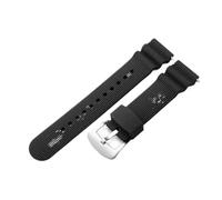 NFJNFCF Compatibile con il cinturino for orologio Seiko Prospex Series Sne533p1 Sne537/541/535 Canned Diving Sports Uomo Donna Lychee cinturino a strisce verticali(Black(SW)-Steel)