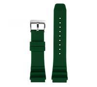 NFJNFCF Compatibile con orologio subacqueo Casio Swordfish MDV-106 MTP-VD01 MDV-107 Efr-303l Serie cinturino in silicone resina verde 22 mm cinturino impermeabile(Green-silver,20mm)