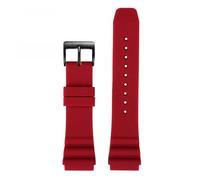 NFJNFCF Compatibile con orologio subacqueo Casio Swordfish MDV-106 MTP-VD01 MDV-107 Efr-303l Serie cinturino in silicone resina verde 22 mm cinturino impermeabile(Red-black,22mm)
