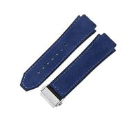 NFJNFCF Compatibile con Yubo Big Bang 26x19mm Gomma siliconica da uomo in vera pelle Speciale interfaccia contrattuale Accessori for orologi(Sky blue-Steel-Z2)