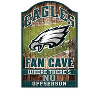 NFL 05954010 - Cartello in legno "Philadelphia Eagles", 11" x 17", colore: Nero