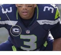 NFL 2017 Stagione Seattle Saehawks' Captain Russell Wilson Maglia 4- ⭐Captain