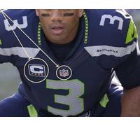 NFL 2017 Stagione Seattle Saehawks' Russell Wilson Maglia 4- ⭐ Captain 2-PATCH