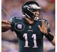 NFL 2018 Stagione Philadelphia Eagles' Carson Wentz -2 ⭐ Crucial Catch C-Patch