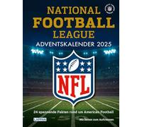 NFL American Football Adventskalender 2025: 24 Mal spannendes Hintergrundwissen rund um American Football | Ideal für Football-Fans - mit Seiten zum Auftrennen