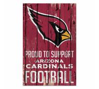 NFL Arizona Cardinals Orgoglioso Support Wood Sign Insegna IN Legno Deko Calcio