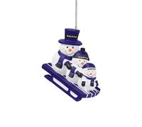NFL Baltimore Ravens Albero Pupazzo di Neve Schlitten Rimorchio Ornamento 0474