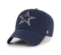 '47 NFL Dallas Cowboys Clean Up - Berretto da baseball unisex con cinturino regolabile, taglia unica, logo della squadra, colore blu navy, blu navy, Taglia unica