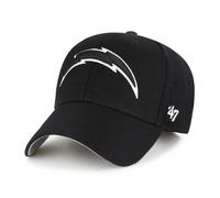 '47 NFL Los Angeles Chargers MVP - Berretto da baseball unisex con velcro regolabile, taglia unica, logo della squadra, colore nero, Nero , Taglia unica