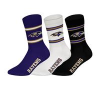 NFL Calze Unisex 3 Paia Crew Team Football Logo