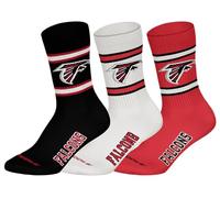 NFL Calzini unisex, nero-bianco-rosso, 39-42