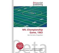 NFL Championship Game, 1963: New York Giants, Chicago Bears