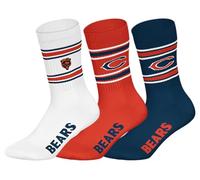 NFL Calzini sportivi unisex Chicago Bears 3 pk Crew Socks (confezione da 3)
