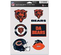 NFL Chicago Bears - Foglio di 6 decalcomanie multiuso