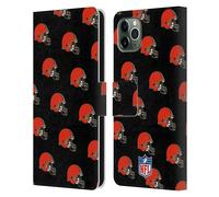 NFL CLEVELAND BROWNS ARTWORK CUSTODIA COVER A PORTAFOGLIO PER APPLE iPHONE