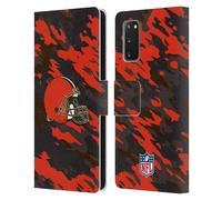 NFL CLEVELAND BROWNS LOGO CUSTODIA COVER A PORTAFOGLIO PER SAMSUNG TELEFONI 1