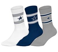 NFL Calzini sportivi unisex Dallas Cowboys 3pk Crew Socks (confezione da 3)