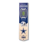 NFL Dallas Cowboys AT&T Stadium 3D Stadium Banner 8x323D Stadium Banner - 20,3 x 81,3 cm, colori squadra, 20,3 x 81,3 cm