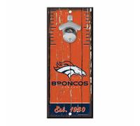 NFL Denver Broncos Bottiglia Apri Wood Sign Insegna IN Legno Decorazione Parete