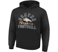 NFL Denver Broncos Hoody Hoodie Pullover con Cappuccio Showtime Kicker Felpa