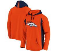 NFL Denver Broncos Hoody Pullover con Cappuccio Red Zone Felpa