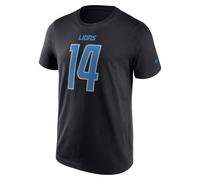 NFL Detroit Lions Name and Number Graphic Amon-Ra St. Brown #14 T-Shirt Nero, Nero , XXL