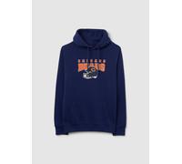NFL, Felpa In Misto Cotone Blu Con Logo Chicago Bears, Unisex, Blu, Taglia: XL