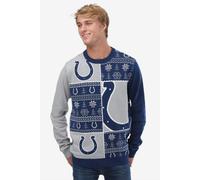 NFL Foco Uomo Team Apparel Busy Blocco Nevicata Maglione, Blu, XL