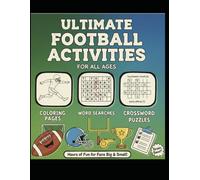 NFL Football Coloring and Puzzles: Bonus crossword puzzles added