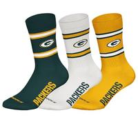 NFL Calzini sportivi unisex Green Bay Packers 3 pk Crew Socks (confezione da 3)