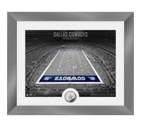 NFL Highland Menta Dallas Cowboys Art Deco Stadio Argento Coin Immagine 40x33cm