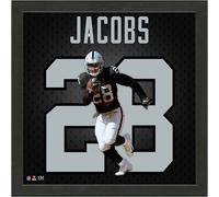 NFL Highland Mint Josh Jacobs Impact Jersey Las Vegas Raiders Immagine 33x33cm