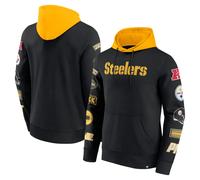 NFL Hoody Pittsburgh Steelers Fleece Con Toppe Pullover Con Cappuccio