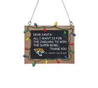 NFL Jacksonville Jaguars Chalkboard Natale Albero Rimorchio Ornamento