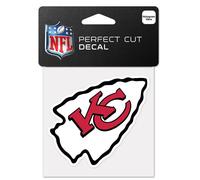 NFL Kansas Città Capi Adesivo Perfect Cut Decal 10x10cm Logo 032085630520