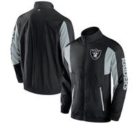 NFL Las Vegas Raiders Giacca Foundation Woven Crinkle Tracciare Giacca a Vento