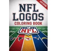 NFL Logos Coloring Book: 32 American Football Logos to Color with Fun Trivia, Easy Designs for Kids, Teens, and Football Fans, Perfect Gift for Sports Lovers