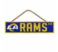 NFL Los Angeles Rams Nuovo Avenue Ave Wood Sign Targa Legno Wandschumuck Deco
