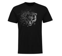 NFL Maglietta Chicago Bears Shatter Grafico Calcio Logo Camicia Nera