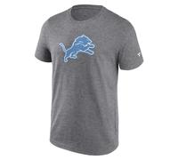 NFL Maglietta Detroit Lions Grafico Primary Calcio Logo Shirt Grigio